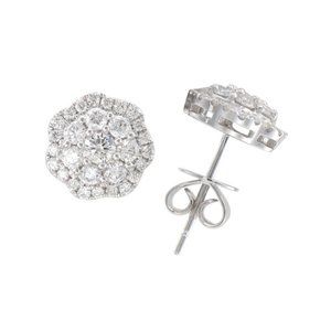 Earrings in White Gold set with Diamonds